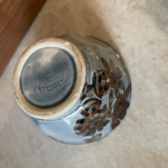 Tonala Mexico small pottery platter and bowl - Picture 11 of 12